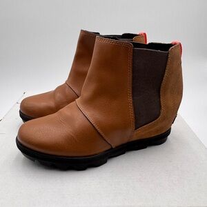 Sorrel Joan of Artic Wedge Brown Ankle Boots women’s 4